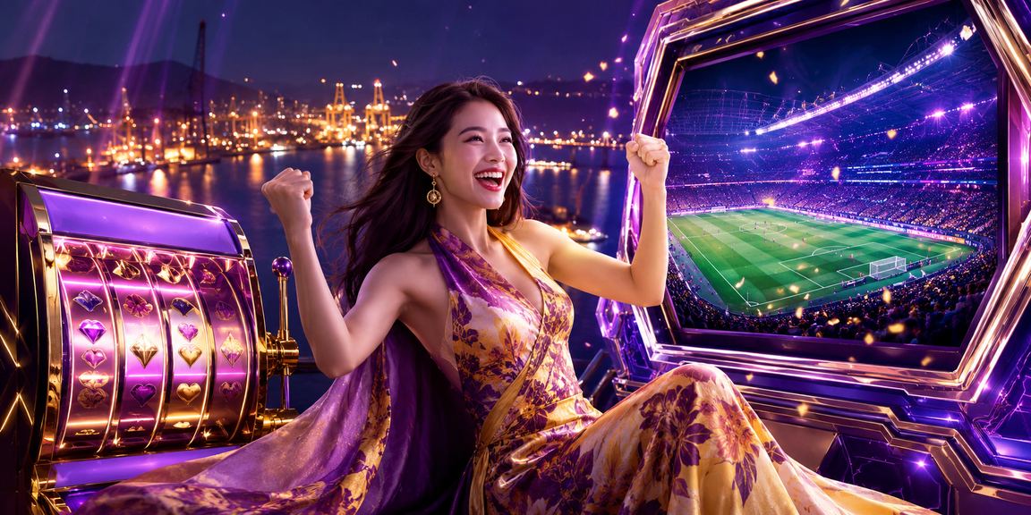 Người phụ nữ mặc áo dài chơi slot game tại Vũng Tàu với biển xanh phía sau